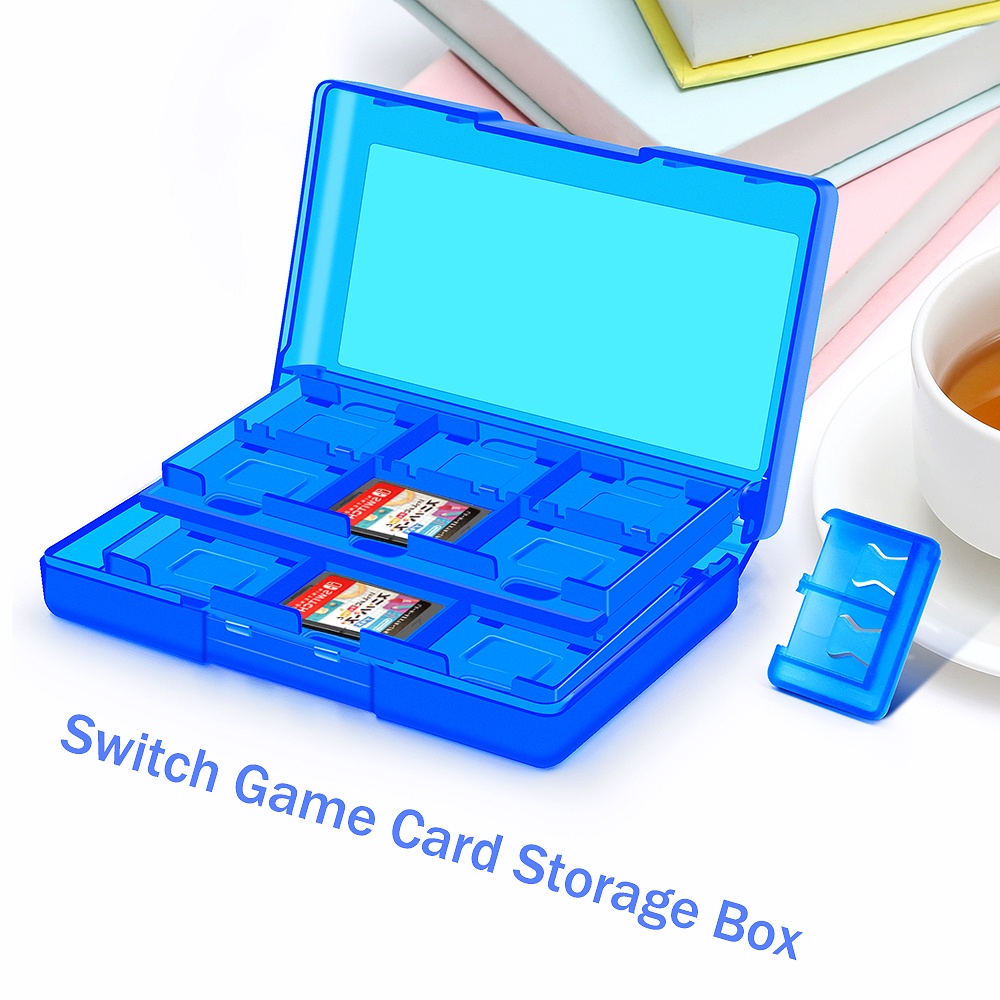กล่องเก็บการ์ดหน่วยความจําเกม ABS สําหรับ Nintendo Switch