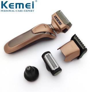 Kemei Shaving Razor KM-1622 Nasal Hair Shaving Hairdresser Shears Five In One Razor.ชุดเครื่องโกนหนวดแบบชาร์จไฟ