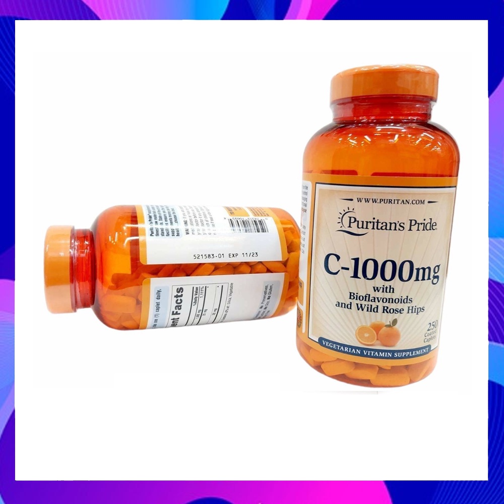 Puritan’s Pride Vitamin C1000 mg Time Release 250เม็ด ขนาดใหญ่จุใจ จาก