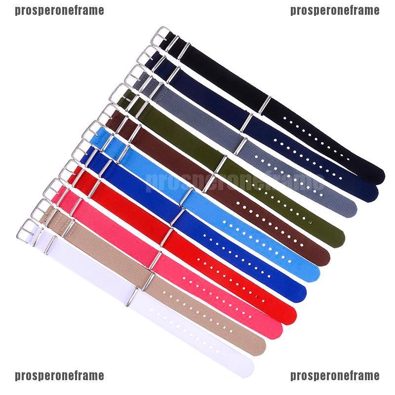 Men Smart Watch Band Nato Nylon 18mm 20mm 22mm Watch Strap Elastic
