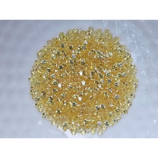 1.8mm. บุษราคัมเหลืองกลมเจียรเหลี่ยม กะรัตละ 180 บาท