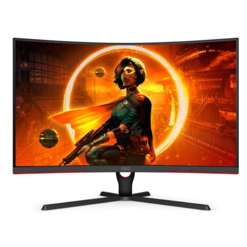 MONITOR (จอมอนิเตอร์) AOC C32G3E 32" VA Curved 165Hz 1ms D-sub HDMI Curved