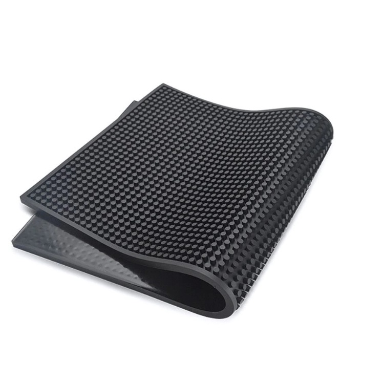 Bar Mat ยางรองบาร์ 30cm*15cm สีดำ แผ่นยางรองเชคเกอร์ กันลื่น กันแก้วน้ำหกเลอะเทอะ - รูปที่ 6
