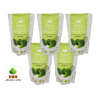 ไพรทิพ บล็อคโคลี่กรอบ รสสาหร่าย 30 กรัม 5 ถุง Pritip Crispy Broccoli Seaweed Flavor 30 grams 5 sachets