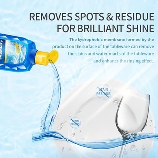 Dishwasher Rinse Aid 500ml น้ำยาแวววาว​ Seaways ผลิตภัณฑ์​ขจัด​คราบและเคลือบเงาสำหรับ​เครื่อง​ล้างจาน​อัตโนมัติ​ทุกรุ่น