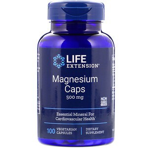 Life Extension, Magnesium Caps, 500 mg, 100 Vegetarian Capsules