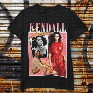 การพิมพ์ฝ้ายUniverstore Kendall Jenner โมเดลคลาสสิก 90SS-4XL