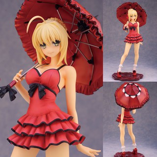 Figure ฟิกเกอร์ Model โมเดล จากเกมส์ Fate/EXTRA CCC เฟท เอ็กตร้า ซีซีซี Saber One-piece Dress เซเบอร์ วันพีชเดรส