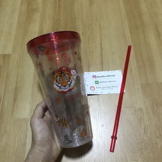 MK x Fire Tiger แก้ว Tumbler พร้อมหลอด (limited edition)