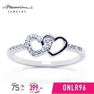 Memorine Jewelry แหวนเงินแท้ 925 ฝังเพชรสวิส (CZ) : ONLR96