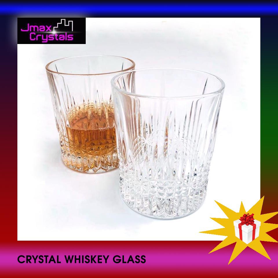 CRYSTAL WHISKEY GLASS SET OF 6 PCs