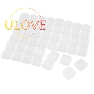 กล่องพลาสติกใสขนาดเล็กสําหรับเก็บลูกปัด 24 ชิ้น