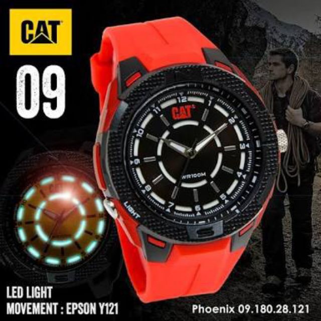 นาฬิกาข้อมือ ยี่ห้อ CAT 
New Limited Edition 2020
รุ่น Phoenix 09.180.28.121 (สายสีแดง)