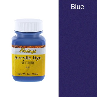 Fiebings Acrylic Dye สีอะคิลิคสำหรับเพ้นท์หนัง Blue 2 oz.