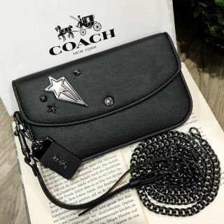 COACH FACTORY SMALL WRISTLET WITH CHAIN