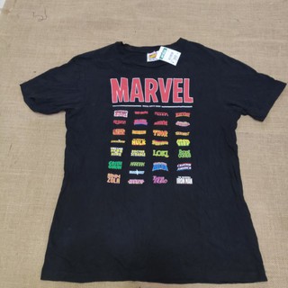 เสื้อMARVEL sizeS สีดำของแท้