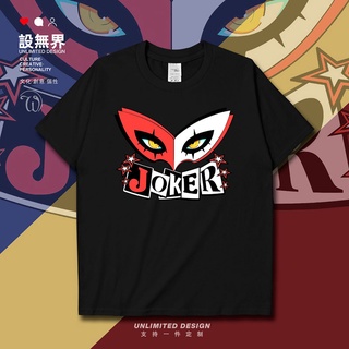 เสื้อยืดแขนสั้น พิมพ์ลาย Goddess Abnormal Rumor akira kurusu Clown joker สําหรับผู้ชาย และผู้หญิงSize S-5XL