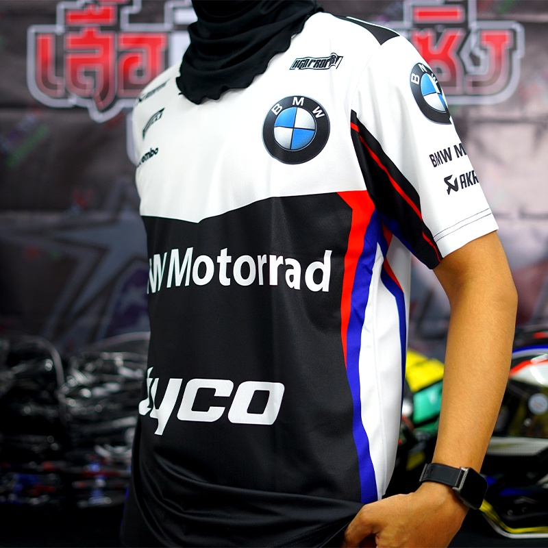 KGNPRO เสื้อ BMW Tyco เสื้อพิมพ์ลาย ใส่ขับรถ สินค้าดีมีคุณภาพ Motorcycle Shirt