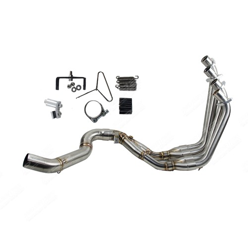 PR2 คอท่อ HONDA CBR650F CB650F CBR650R CB650R  ออกยาวใต้พักเท้าคนซ้อน คอสวม 2 นิ้ว