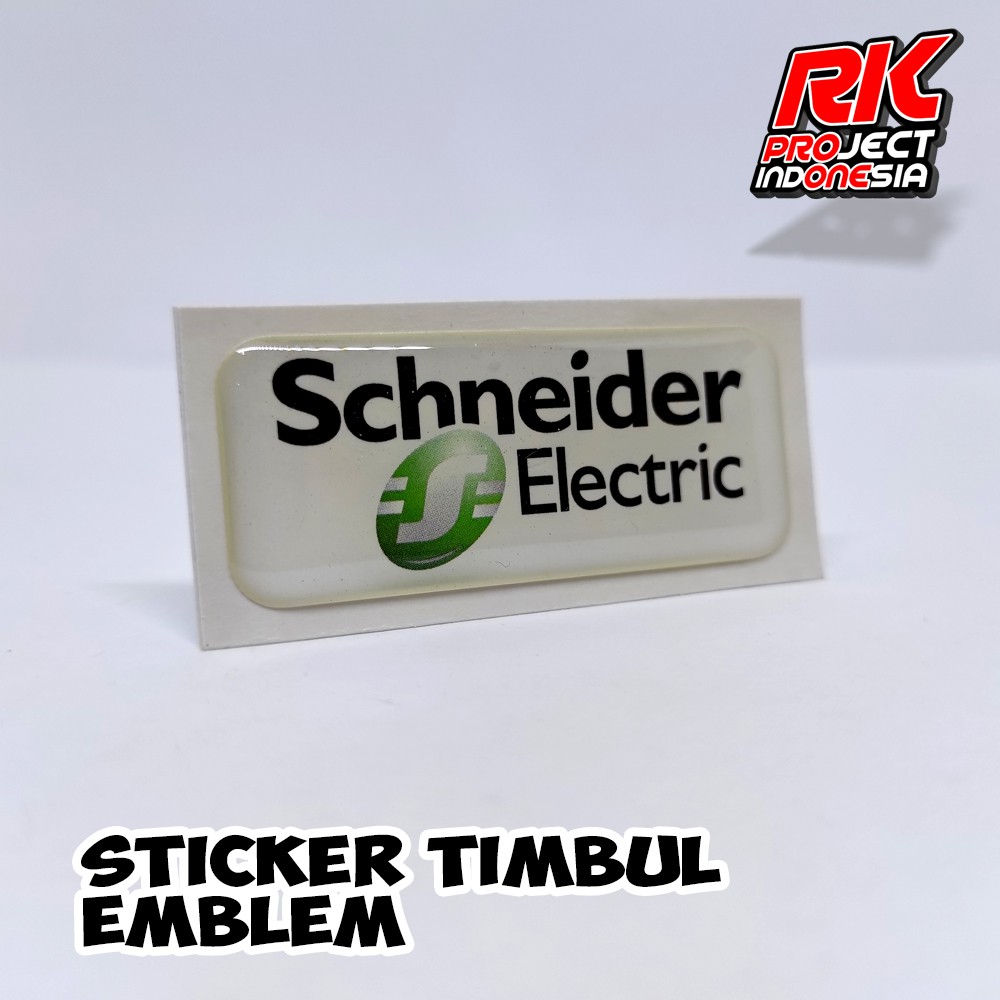 SCHNEIDER เชไนเดอร์ ยืดหยุ่นเรซิ่นสัญลักษณ์สติกเกอร์นูน