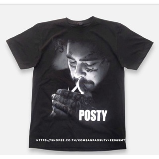 เสื้อยืด postmalone  posty เสื้อฮิปฮอป ซักไม่หด