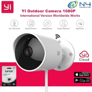 Yi กล้องวงจรปิดไร้สาย 1080P Full HD CCTV Wifi มองเห็นที่มืด IP รักษาความปลอดภัย สําหรับกลางแจ้ง