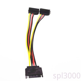 POWER SATA Spl - Sata อะแดปเตอร์แยกสายเคเบิ้ล Y ตัวแยกคอมพิวเตอร์ SATA 15 - Pin ฮาร์ดดิสก์ Cord 1 - Drag - 2