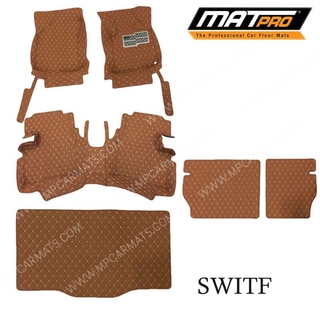 MatPro พรมปูพื้นเข้ารูป5D 6D Premium Fitted Leather Car Mats สำหรับรถรุ่น  SUZUKI SWIFT 1.2cc ปี2013-2016