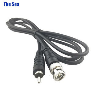 The Sea Bnc Male To Rca Male Coax อะแดปเตอร์เชื่อมต่อสายเคเบิ้ล สําหรับ CCTV Dvr Lot