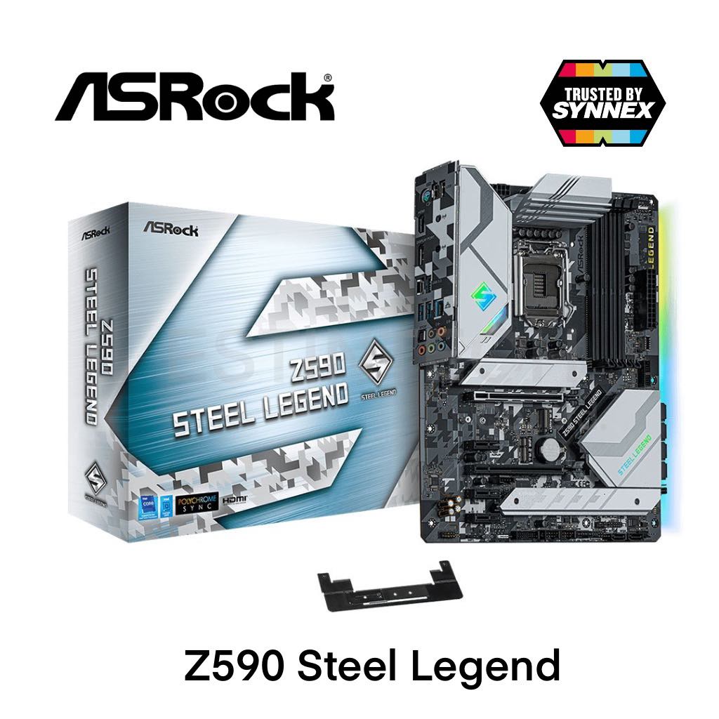 Mainboard(เมนบอร์ด) 1200 ASROCK Z590 STEEL LEGEND ของใหม่ประกัน 3ปี