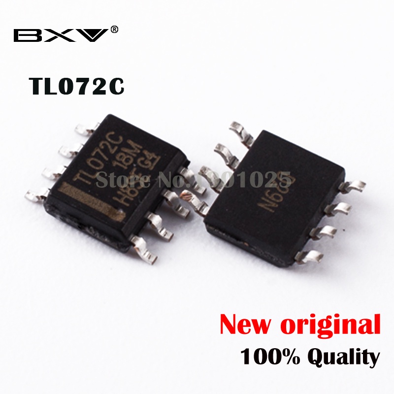 วงจรรวม SMD TL072CDR SOP-8 TL072C SOP TL072 10 ชิ้น