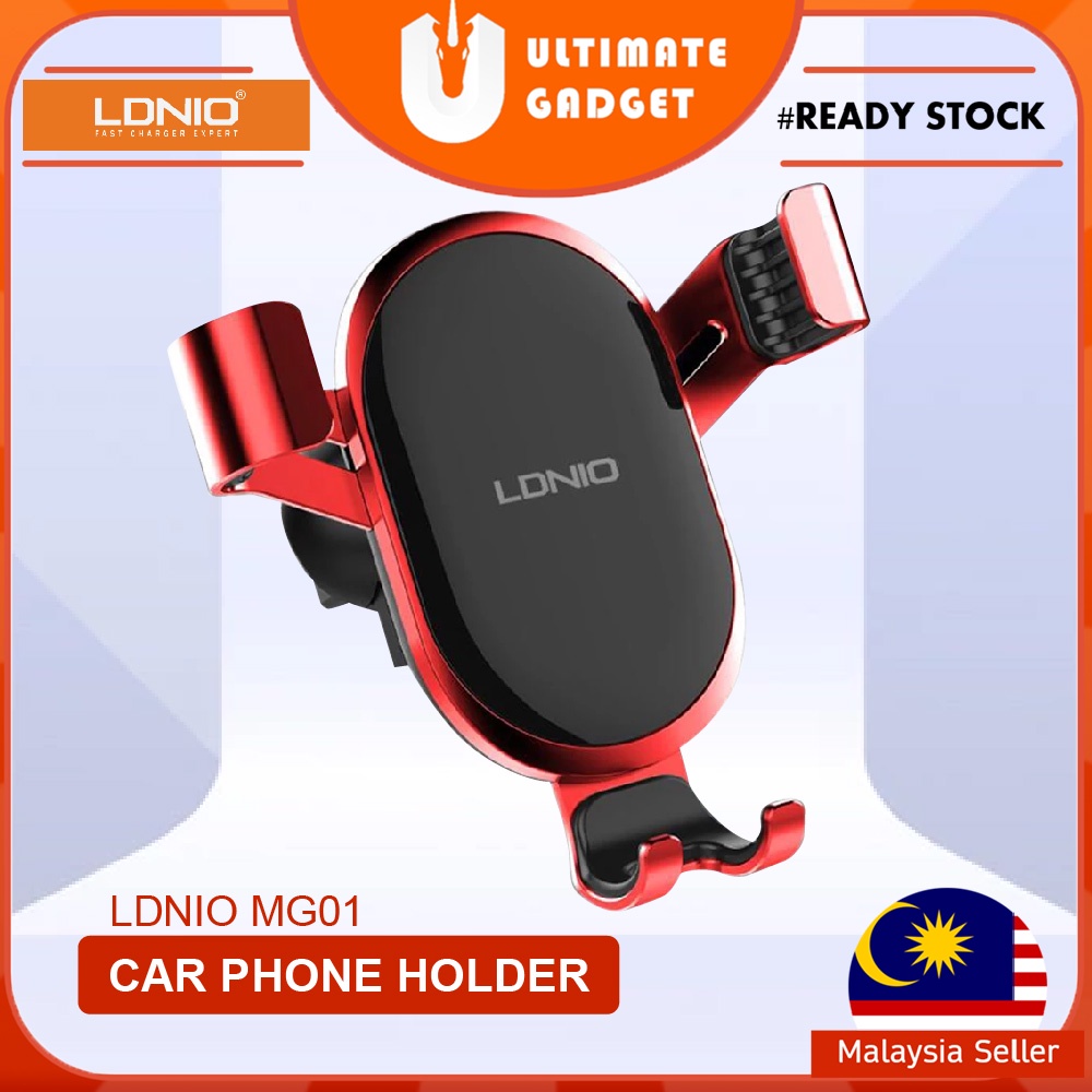 ที่วางโทรศัพท์ รถ LDNIO MG01 Air Vent ที่วางโทรศัพท์ Ldnio Gravity Phone Holder Auto Lock รถอุปกรณ์เ