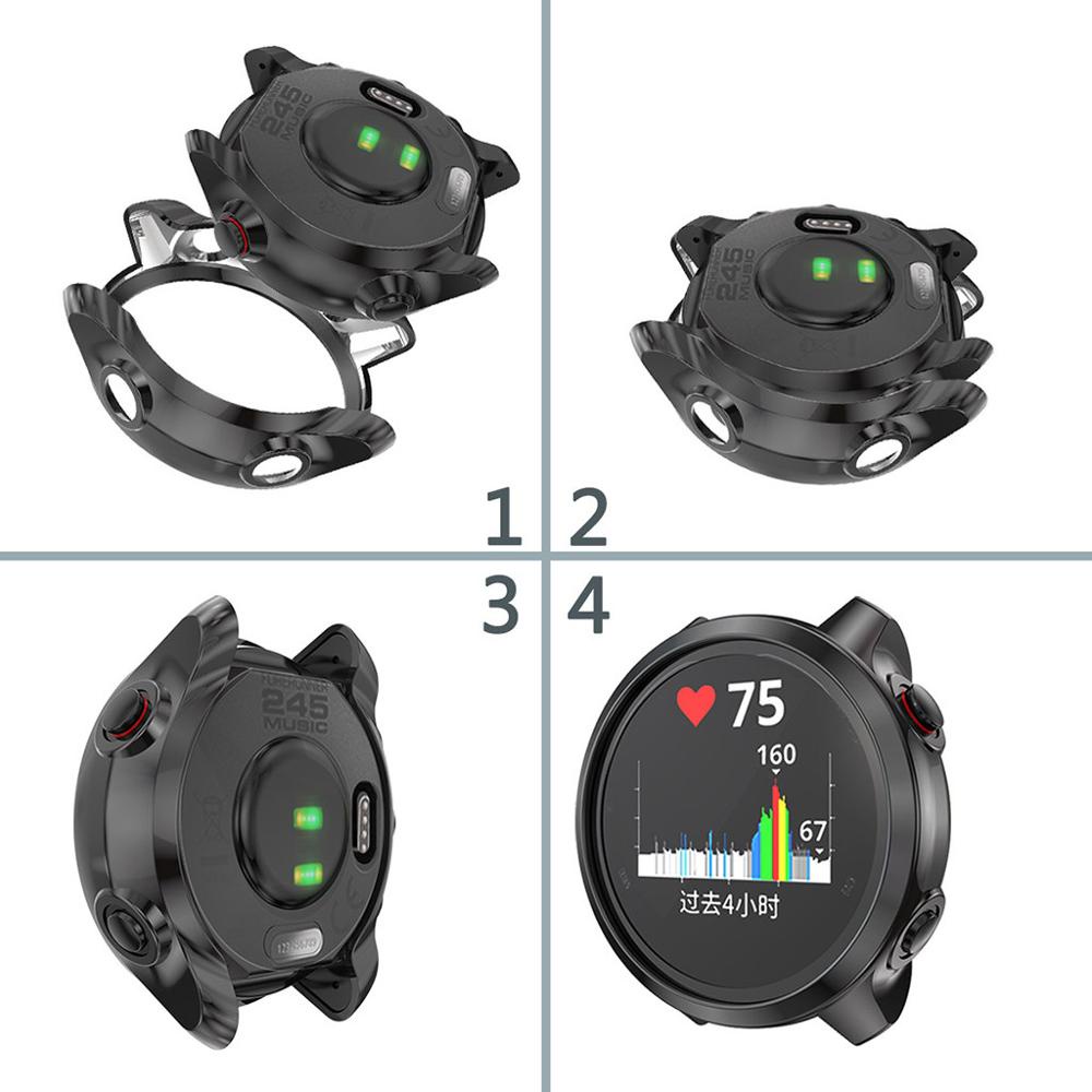 เคสนาฬิกาข้อมือ TPU แบบนิ่ม สําหรับ Garmin Forerunner 245 Garmin Forerunner 245 Music
