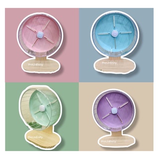 วงล้อShobiวิ่งอะคริลิคพร้อมขาไม้ Candy silent runnning wheel ขนาด กวาง 20 ลึก 7  สูง28 ซม.