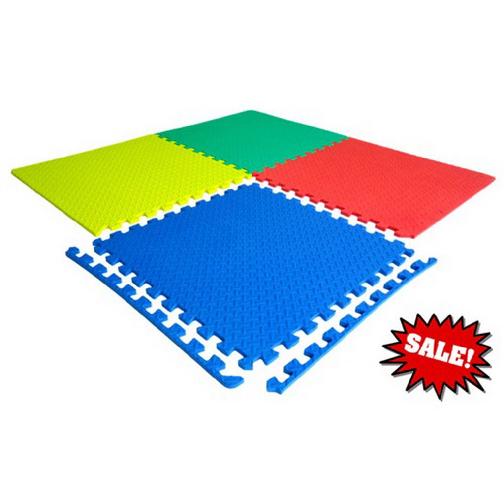 Thaitrendy แผ่นรองคลานแบบจิ๊กซอร์(มีขอบ) 62x62ซม. หนา 1ซม. (1ชุด มี 6 แผ่น) - รูปที่ 4