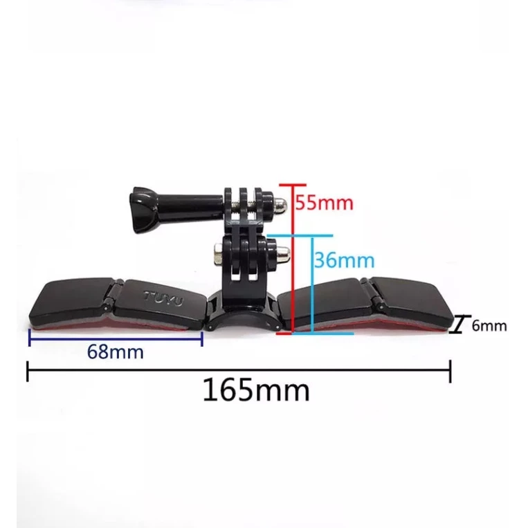 ที่ติดคางแบบ 3M ติดหมวกกันน็อค สำหรับติดกล้อง Action Camera ติดแน่นด้วยกาว 3M อย่างดี Helmet Chin Mount thumbnail 5