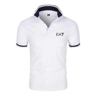 Ea7 เสื้อยืดโปโล แขนสั้น สไตล์ธุรกิจ ฤดูร้อน สําหรับผู้ชาย ไซซ์ M-4Xl