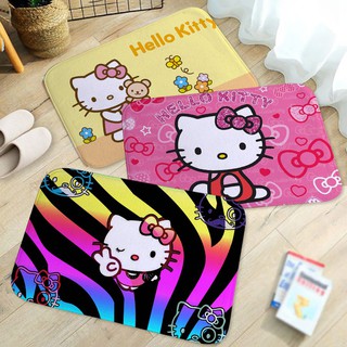 Cartoon Lovely HelloKitty Pattern Bathroom Kitchen Bathroom Anti-slip Floor Mat