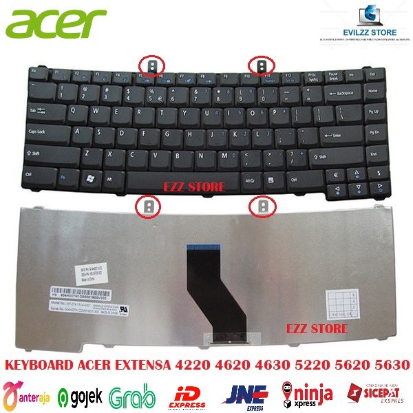 คีย์บอร์ด ACER EXT 4630 4630Z MP-07A13U4-4421 MP-07A13U4-698 NSK-AGK1D NSK-AGL1D PK1303M0200 4H.N880