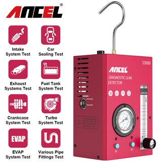 Ancel S3000 เครื่องวิเคราะห์การรั่วไหลของควันในรถยนต์ EVAP เครื่องกําเนิดควันในท่อยานยนต์ เครื่องวิเคราะห์การรั่วไหลของควันในรถยนต์