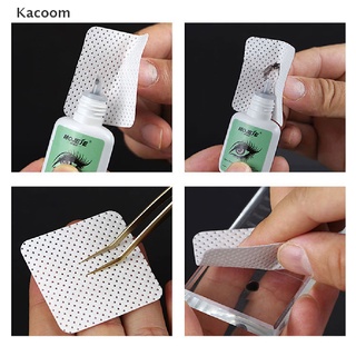 Kacoom 200pcs Lint Free Paper Cotton Wipes Eyelash Glue Remover Makeup Clean Pads TH