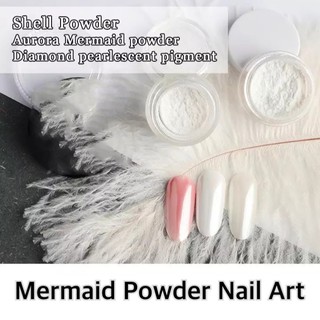 🪴ผงขัดเล็บ ผงมุกขัดเล็บ Mermaid Powder Nail Art Glitter Shimmer