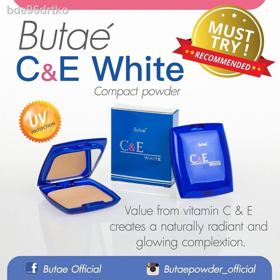 ❡แป้งบูเต้ (ตลับน้ำเงิน) Butae C&E White Compact Powder 12g. ใบหน้าเนียนสวย ปกปิดริ้วรอยได้เรียบเนีย