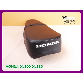 HONDA XL100 XL125 "BLACK" DOUBLE COMPLETE SEAT  // เบาะ เบาะรถมอเตอร์ไซค์ สีดำ ผ้าเรียบ งานสวย ทนทาน สินค้าคุณภาพดี