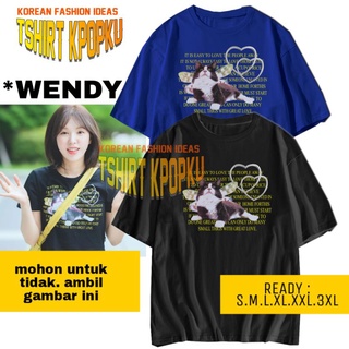 เสื้อยืด ผ้ากํามะหยี่ สีแดง สไตล์เกาหลี