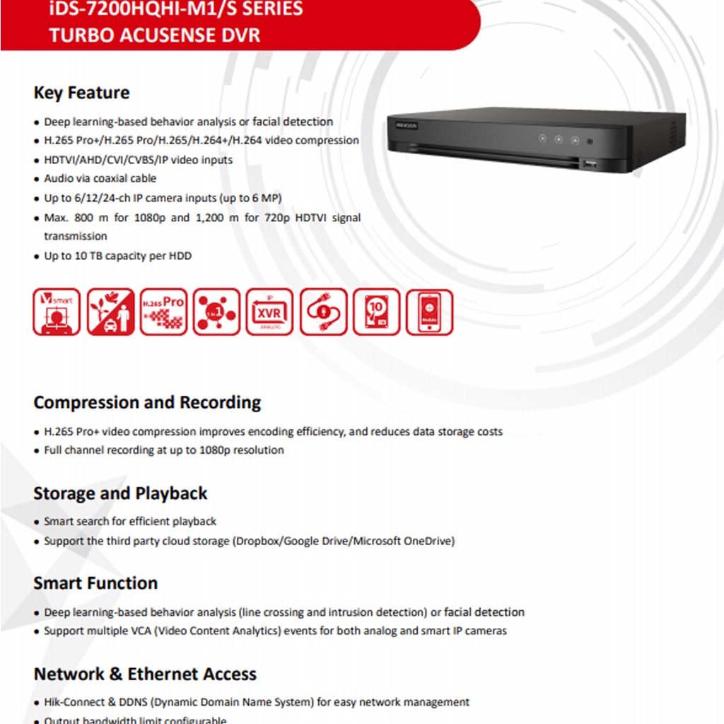Hikvision ColorVu 2MP Set12 DS-2CE12DF8T-FSLN 3.6+72DF8T-FSLN 3.6+DVR IDS-7216HQHI-M1/S หรือ IDS-7216HQHI-M2/S+2H2SJB/AC #8