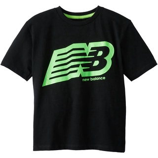 เสื้อคู่ เสื้อยืดสีพื้น 2021 New Balance Big Boys Neon Print Nb Graphic Jersey T-Shirt sale Tee