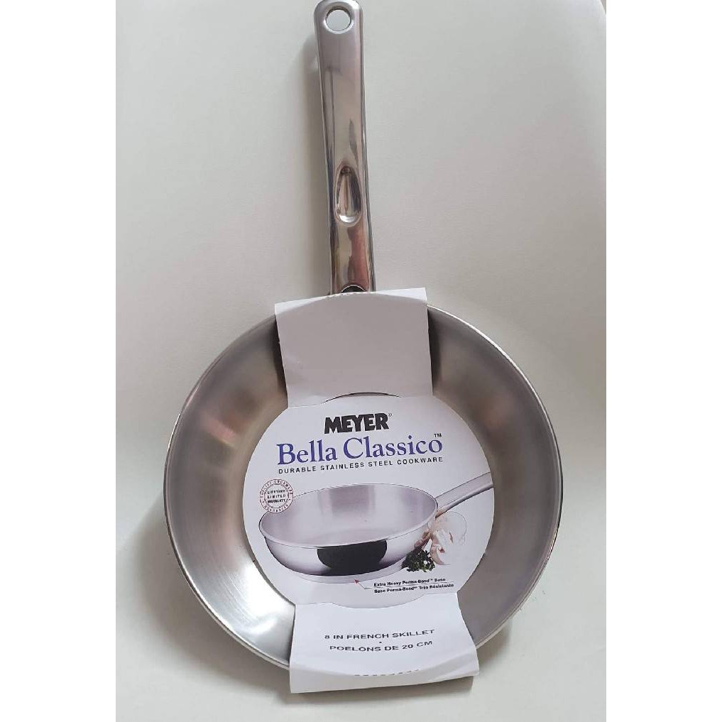 กระทะตื้น 20 ซม. กะทะสเตนเลส แบบมีด้ามจับสเตนเลส อย่างดี MEYER BELLA CLASSICO  PAN MEYER BELLA CLASS