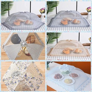 ฝาชีมุ้งครอบอาหาร ฝาชี ฝาชีครอบอาหารสแตนเลส มุ้งครอบอาหารพับเก็บได้ Food Cover Kitchen Foldable Umbrella Penutup Pinggan