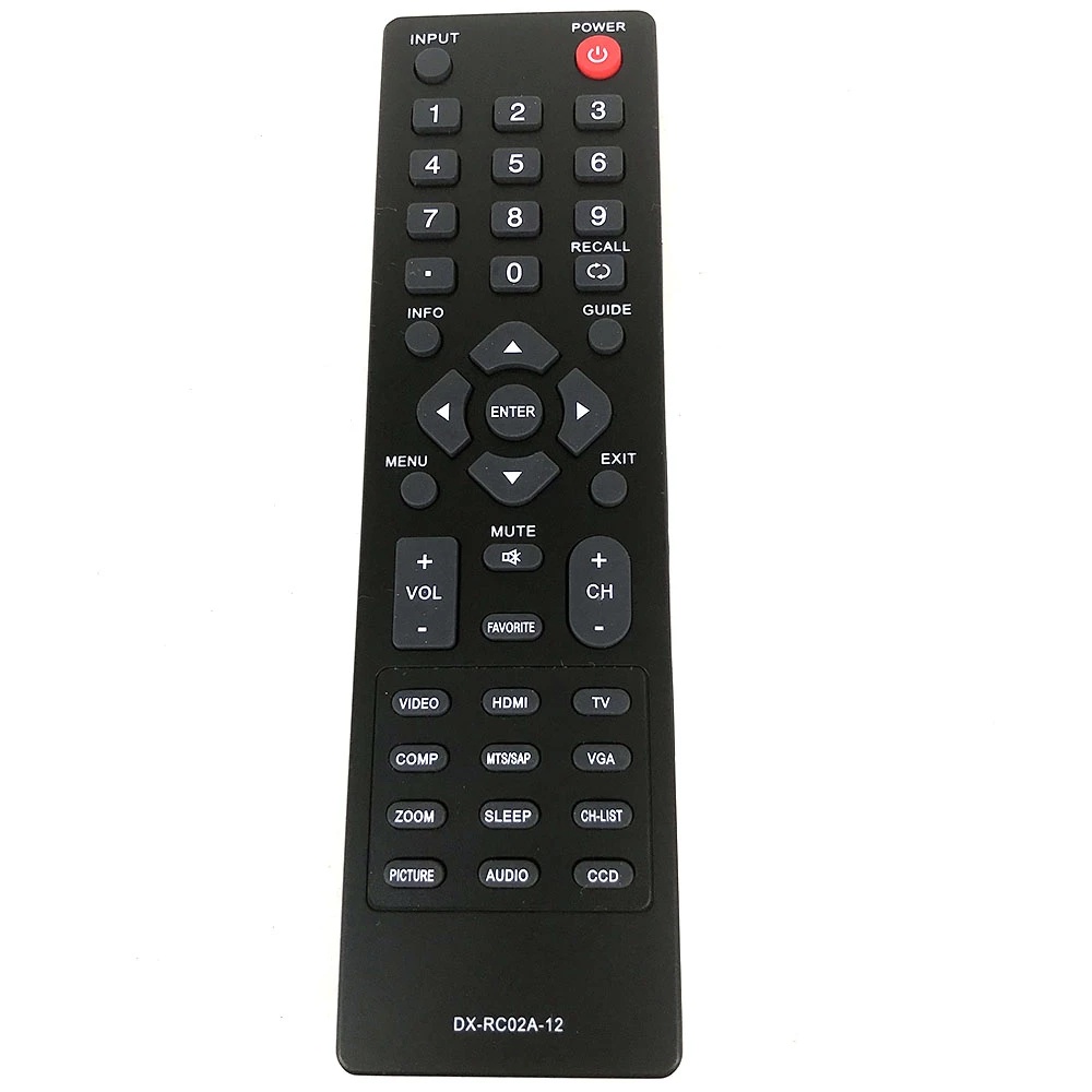 ใหม่ DX-RC02A-12 รีโมทคอนโทรลทีวีสําหรับ Dynex DX-26L100A13 DX-32L100A13 DX-37L130A11 DX-40L130A11 D